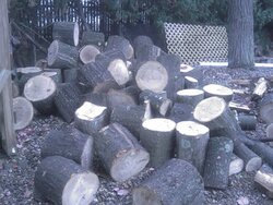 So, split wood takes up more cubic feet than rounds....