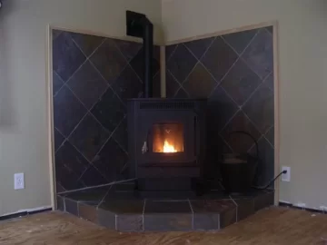 [Hearth.com] Building s stone hearth pad for Harman