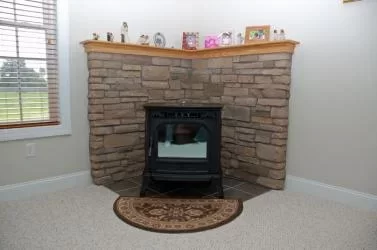 [Hearth.com] Building s stone hearth pad for Harman