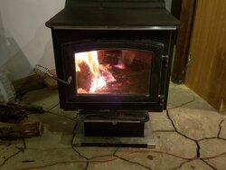 new to stoves with a vogelzang ponderosa, have a popping question