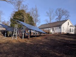 Ground-mount 9Kw solar install beginning today
