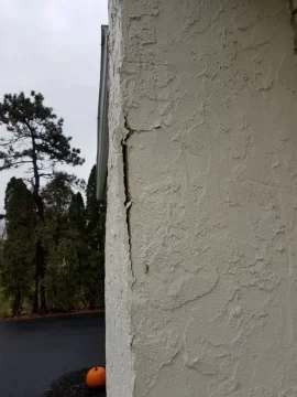 [Hearth.com] Chimney Stucco Peeling?  Okay for Wood Stove Insert?