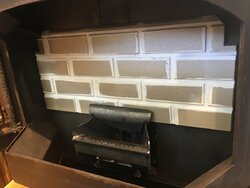 Anybody paint their firebrick? New VHT Satin clear paint - see pics. :-)