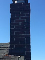 Slightly leaning Chimney question