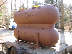 Best Way to stack 1000 gal propane tanks