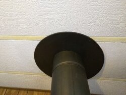 Chimney support box on vaulted mobile home ceiling?