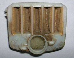 Inside a Husky air filter