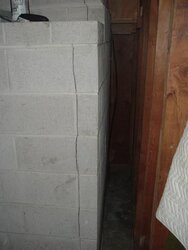 Interior masonry chimney, cracks, wall clearance questions UPDATE WITH PICS