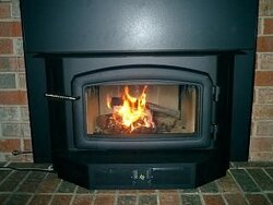 wood stove insert down draft smoking question