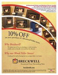 Coupon for 10% off Breckwell Stoves