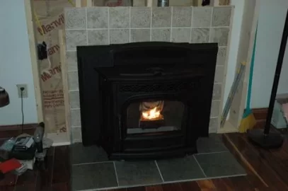 [Hearth.com] Need to finish the sheetrock and put in the mantle and trim but we have first light