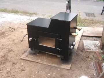 Home made wood stove.