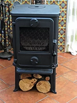 Home made wood stove.