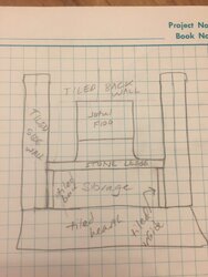 Under stove wood storage design.  Soliciting comments.