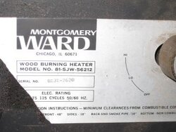 Help!! Montgomery ward wood burning heater...any info