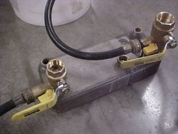cleaning plate exchanger