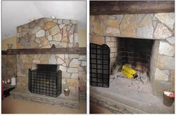 Options for a very tall fireplace?
