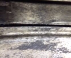 Gap in flue at top of fireplace