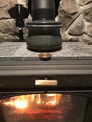 Soapstone steamer on soapstone stove