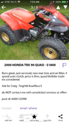 2001 Honda TRX90 Won't Start