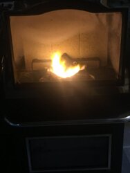 How high are you running your pellet stove in this frigid weather