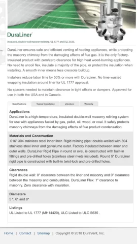 [Hearth.com] Insulate liner or not