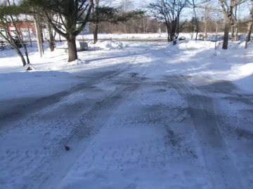 Ashes on driveway?