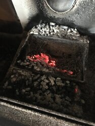Pelpro pp130. Lazy flame. Overflowing burn pot. All of sudden   Only 1 ton pellets in.