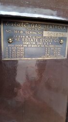 Looking for some information on my antique Estate Heatrola gas stove
