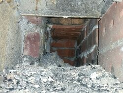 Blocking off the bottom of my chimney on my furnace.
