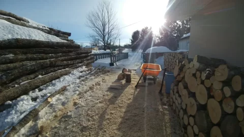 [Hearth.com] Beautiful Day for Messing with the Wood  :-)