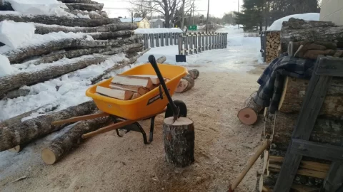 [Hearth.com] Beautiful Day for Messing with the Wood  :-)