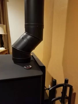[Hearth.com] Quadra-Fire stove clearances: chimney vs stove