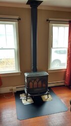Connecting a Jotul F400 to a Selkirk 6" DSP Double wall stove pipe