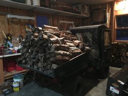Stacking lots of wood in house?