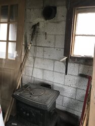 Old Stove in a shed hookup questions