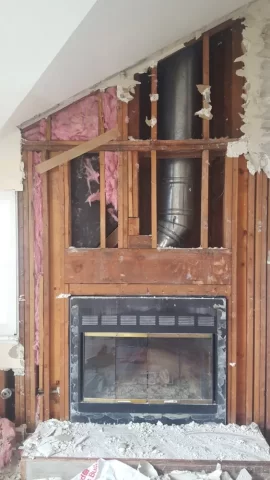 Zero Clearance Wood Burning Fireplace Build and Install