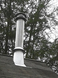 6" pipe in a 8" roof boot?