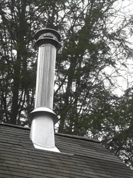 [Hearth.com] 6" pipe in a 8" roof boot?