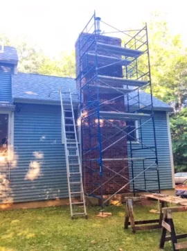 [Hearth.com] How do I work on the top of this chimney?