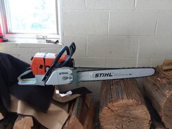 New property means new saw.