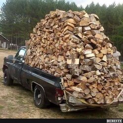 Will a cord of firewood fit in a pickup?