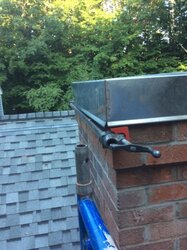 How do I work on the top of this chimney?