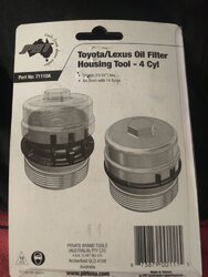 Anyone ever change a Toyota car oil filter with that plastic housing?