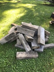 Loading the stove with blocks of hardwood?