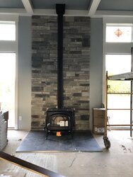 Ceiling chimney support box trim
