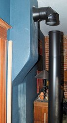 vertical stove pipe Clearance question.