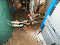 Atmos boiler installation