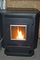 Got my new stove going...........