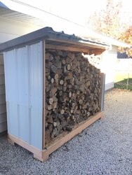 Wood storage from scrap materials...